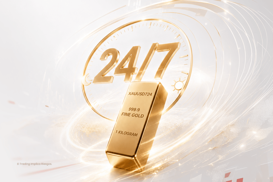 Trading de oro 24/7 con XAUUSD724 en D Prime y acceso continuo al mercado