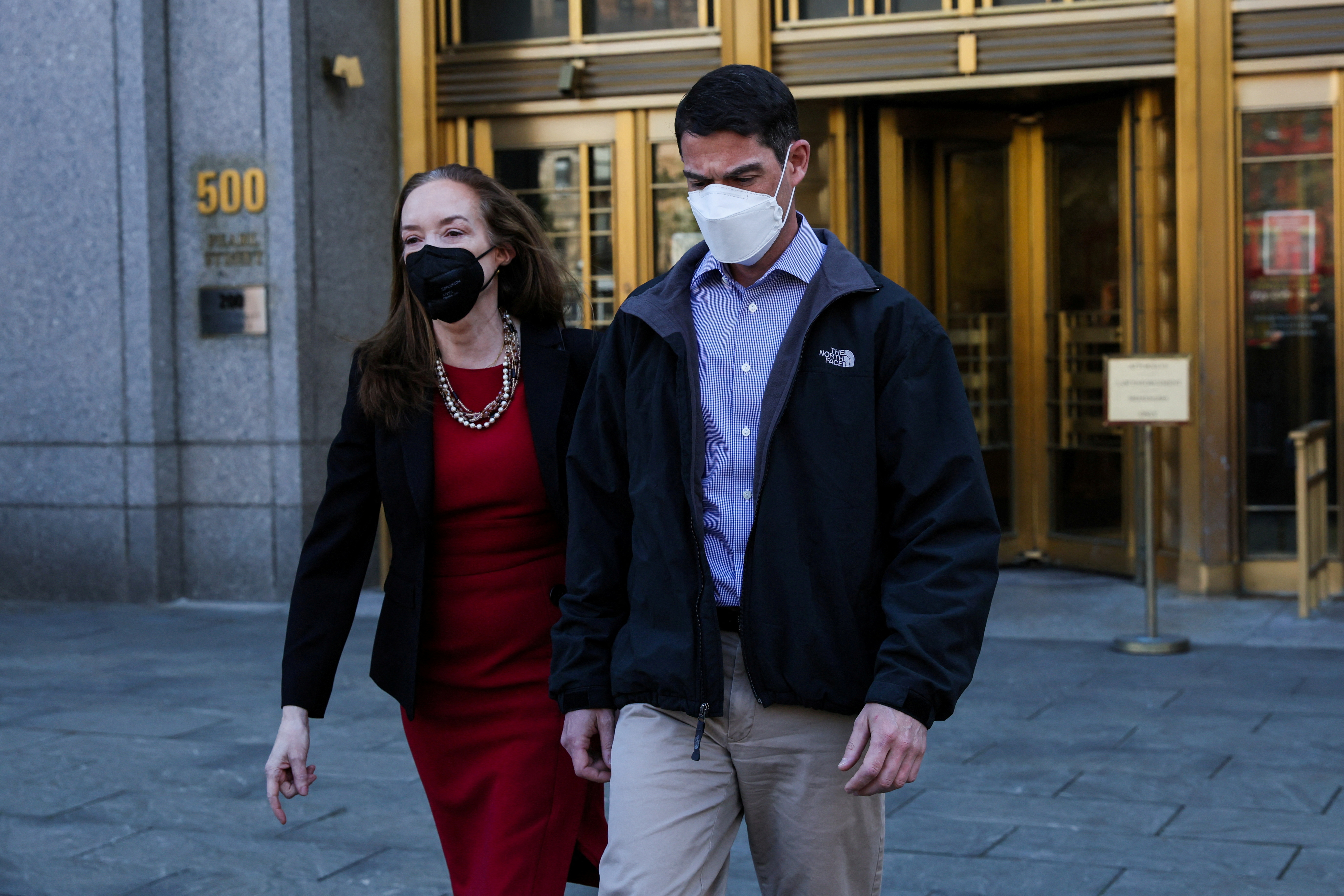 Former Archegos Chief Financial Officer, Patrick Halligan, departs the Manhattan federal courthouse in New York City, U.S. 

Image Source: Reuters 