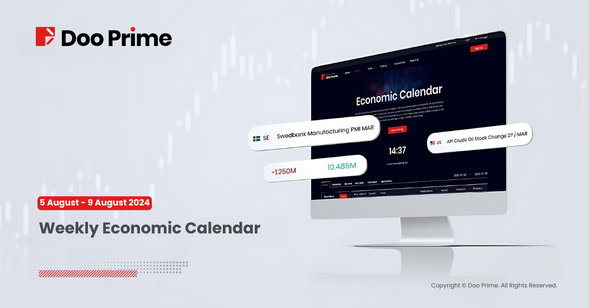 Weekly Economic Calendar from 5 August 2024 to 9 August 2024