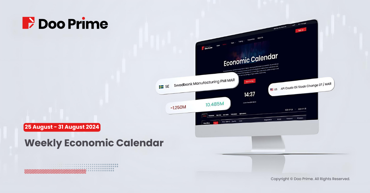 Weekly Economic Calendar from 25 August 2024 to 31 August 2024