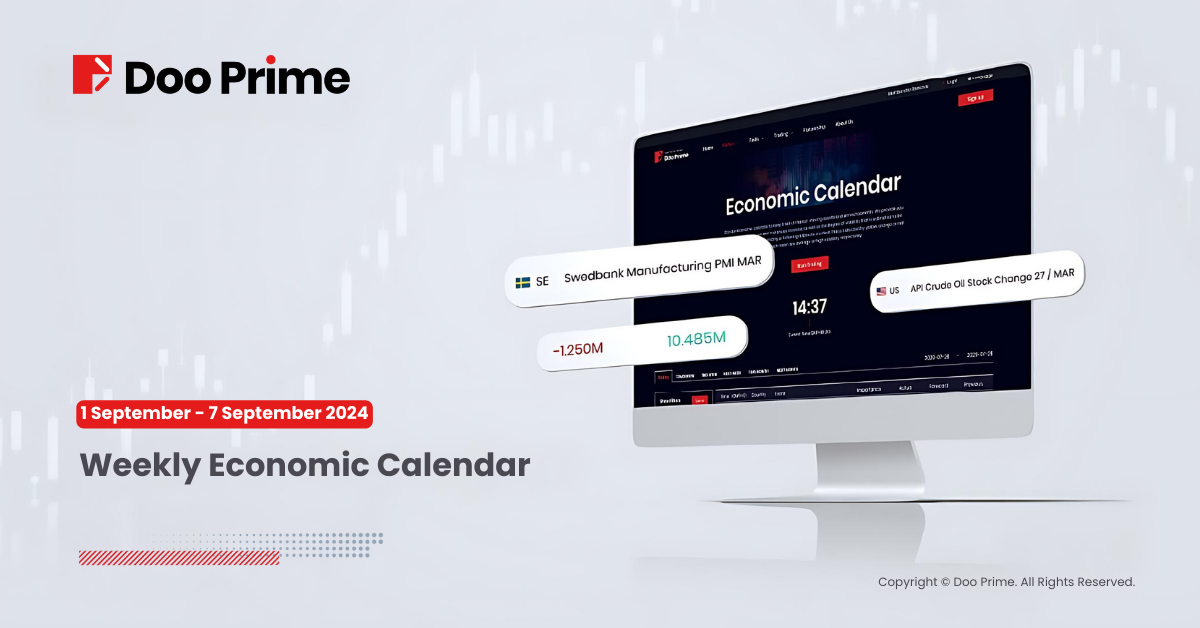 Weekly Economic Calendar from 1 September 2024 to 7 September 2024