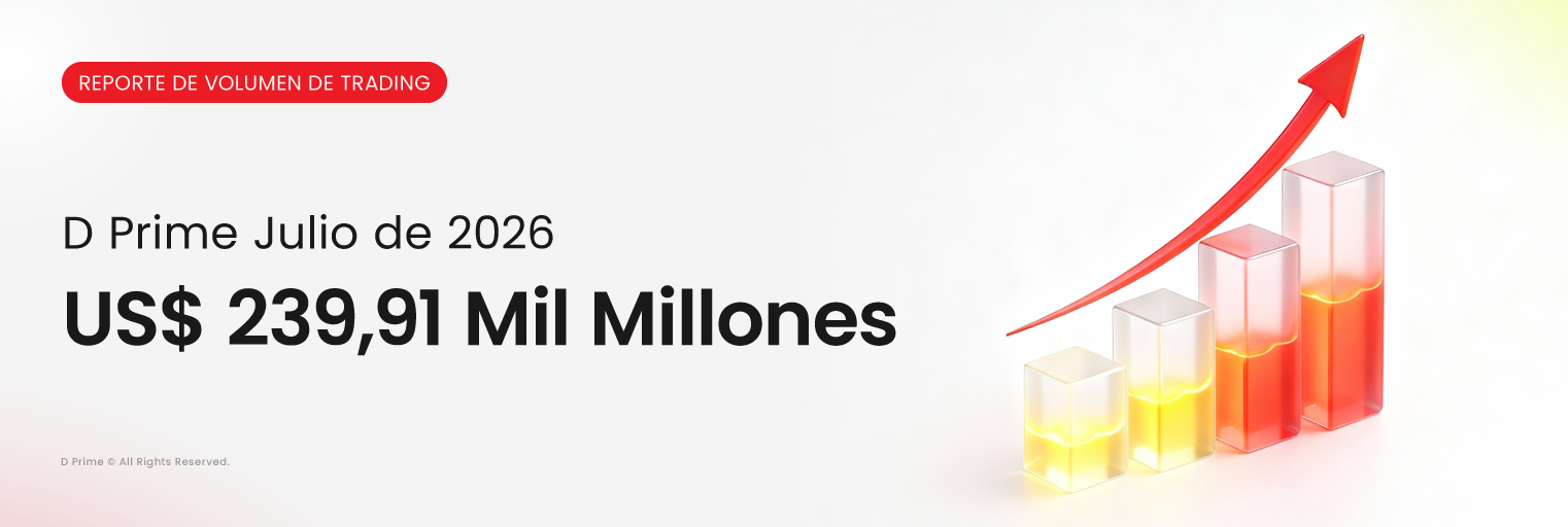 Informe de Volumen de Trading de D Prime julio 2026 con USD 239,91B.