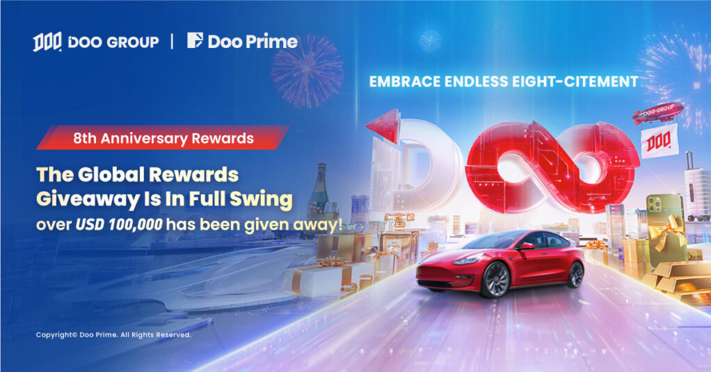 Doo Group 8th Anniversary Rewards The Global Rewards Giveaway Is In Full Swing Over Usd 0101