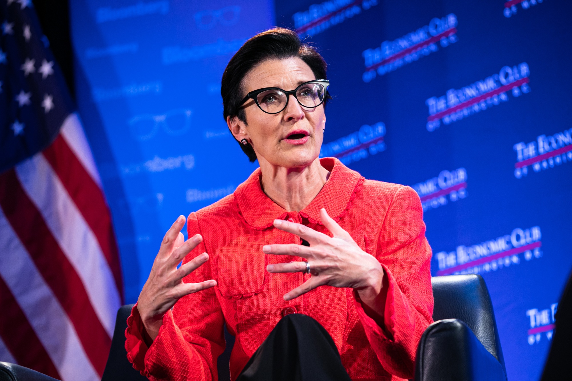 Citigroup increased CEO Jane Fraser's pay by 6% to USD 26 million in 2023. 

Image Source: Bloomberg 