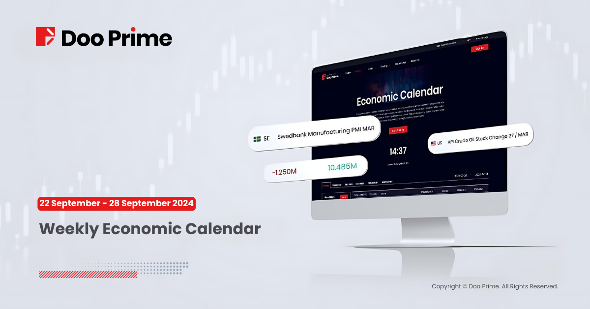 Weekly Economic Calendar from 22 September 2024 to 28 September 2024