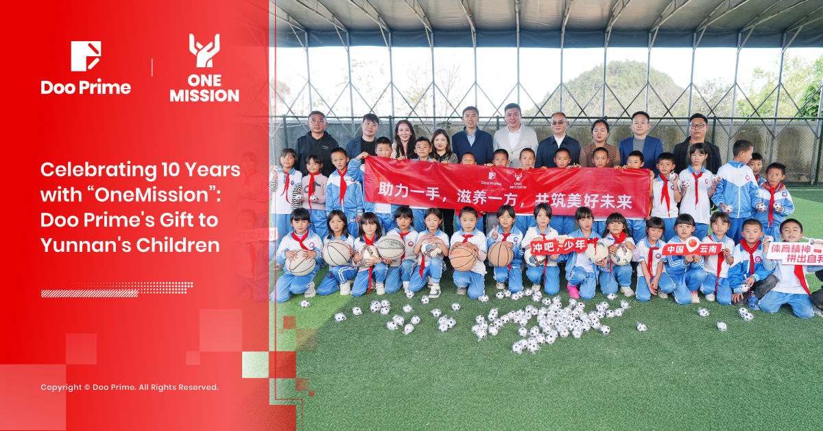 Celebrating 10 Years with “OneMission”: Doo Prime’s Gift to Yunnan’s Children 